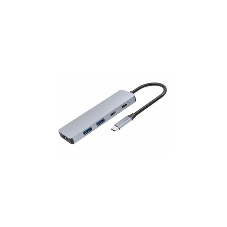 DLH DY-TU5105 hub & concentrateur USB Type-C 5000 Mbit/s Gris