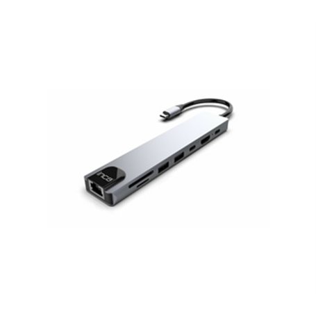 Inca ITPC-7T hub & concentrateur USB Type-C 1000 Mbit/s Aluminium