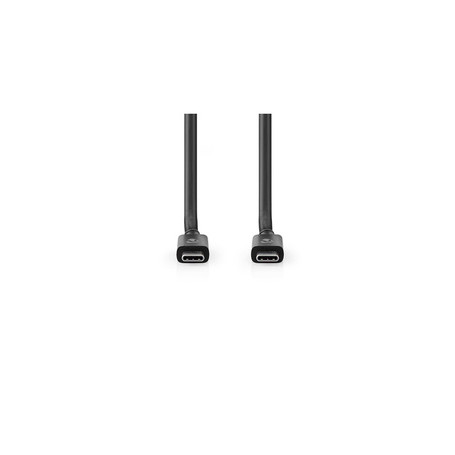 Nedis CCGP66040BK10 câble USB 1 m USB4 Gen 3x2 USB C Noir