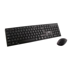 T'nB KBSCBK2 clavier Souris incluse Maison FR sans fil +USB AZERTY Qwerty Noir