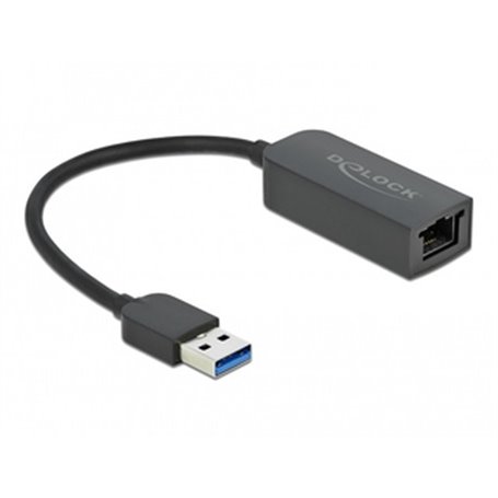 DeLOCK 66646 changeur de genre de câble USB 3.2 Gen 1 RJ45 Noir