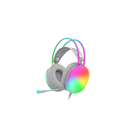 Inca IGK-X8Y écouteur/casque Avec fil Arceau Jouer Gris