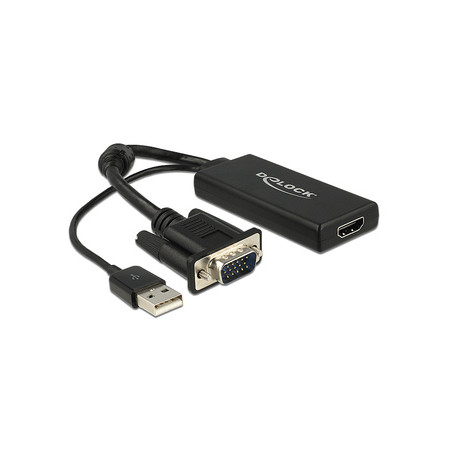 DeLOCK 0.25m VGA+USB2.0-A/HDMI 0