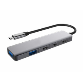 DLH DY-TU5200 hub & concentrateur USB Type-C 10000 Mbit/s Gris