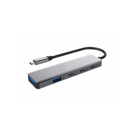 DLH DY-TU5200 hub & concentrateur USB Type-C 10000 Mbit/s Gris