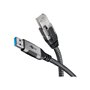 Goobay 70497 changeur de genre de câble USB A RJ-45 Noir