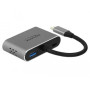 DeLOCK 64074 station d'accueil USB 3.2 Gen 1 (3.1 Gen 1) Type-C Gris