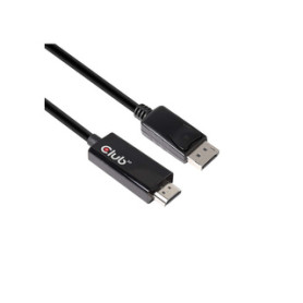 CLUB3D DisplayPort 1.4 to HDMI 2.0b HDR Cable Male/Male 2m/6.56 ft.