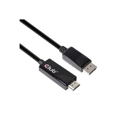 CLUB3D DisplayPort 1.4 to HDMI 2.0b HDR Cable Male/Male 2m/6.56 ft.