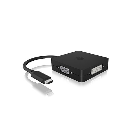 ICY BOX IB-DK1104-C adaptateur graphique USB 3840 x 2160 pixels Noir