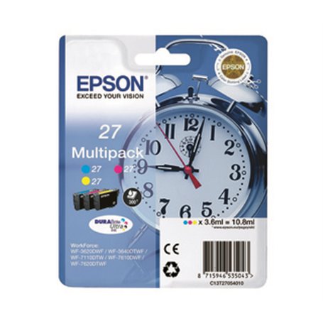 Epson Alarm clock 27 DURABrite Ultra cartouche d'encre 1 pièce(s) Original Cyan