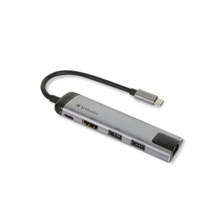 Verbatim 49141 station d'accueil USB 3.2 Gen 1 (3.1 Gen 1) Type-C Noir