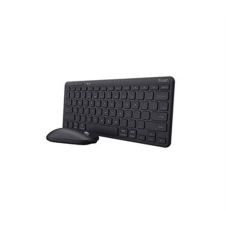 Trust Lyra clavier Souris incluse Bureau RF sans fil + Bluetooth AZERTY Français Noir