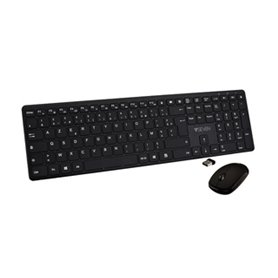 V7 CKW550FRBT clavier Souris incluse Universel USB + Bluetooth AZERTY Français Noir