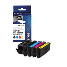 Freecolor K10503F7 cartouche d'encre 5 pièce(s) Compatible High (L) Yield Noir