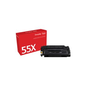 Everyday Toner Noir  de Xerox compatible avec HP 55X (CE255X/ CRG-324II)