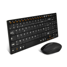 ADVANCE CLS-SLIM-BK clavier Souris incluse Universel RF sans fil AZERTY Français Noir