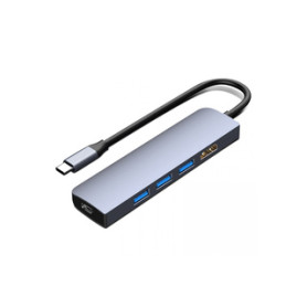 Altadif ALTHUB4IN1TC station d'accueil USB 3.2 Gen 1 (3.1 Gen 1) Type-C Acier inoxydable