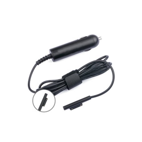 DLH CHARGEUR VOITURE ALLUME-CIGARE 45W pour MICROSOFT Surface Pro / Go / Laptop