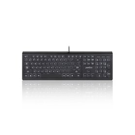 Perixx Periboard-324 clavier Universel USB QWERTZ Allemand Noir