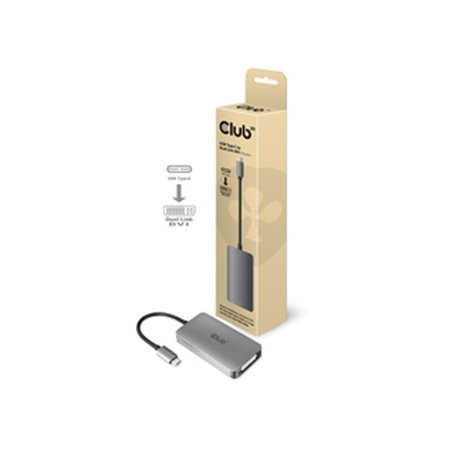 CLUB3D cac-1510 USB C DVI-D Dual link Gris