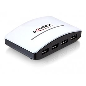 DeLOCK USB 3.0 External HUB 4 Port 5000 Mbit/s Noir