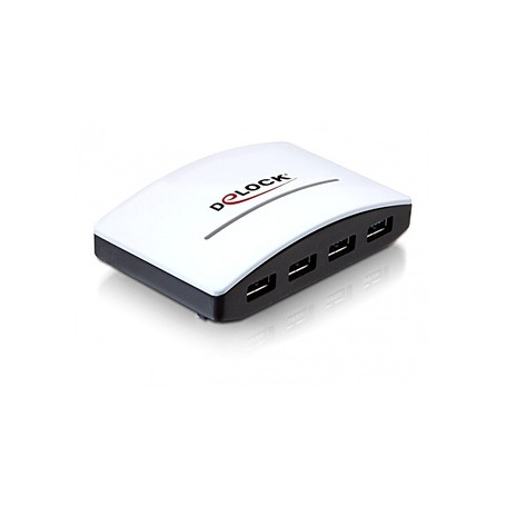 DeLOCK USB 3.0 External HUB 4 Port 5000 Mbit/s Noir