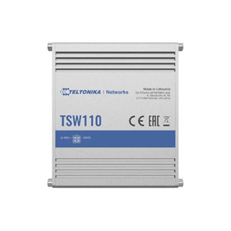 Teltonika TSW110 commutateur réseau Non-géré Gigabit Ethernet (10/100/1000) Connexion Ethernet