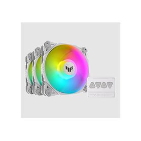 ASUS TUF GAMING TF120 ARGB WHITE EDITION 3IN1 Boitier PC Refroidisseur d'air 12 cm Blanc 3 pièce(s)
