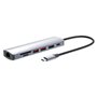 Manhattan 153966 station d'accueil Avec fil USB 3.2 Gen 2 (3.1 Gen 2) Type-C Argent