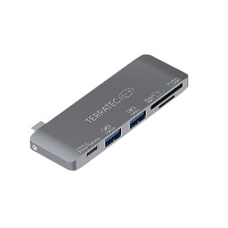 Terratec 283005 station d'accueil USB 3.2 Gen 1 (3.1 Gen 1) Type-C Gris