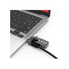 Compulocks MACBOOK AIR T-SLOT LEDGE LOCK ADAPTER WITH COMBINATION CABLE LOCK câble de réseau