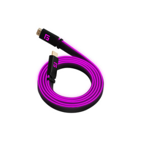 Floating Grip FG-HDMILED-300-PINK câble HDMI 3 m HDMI Type A (Standard) Noir