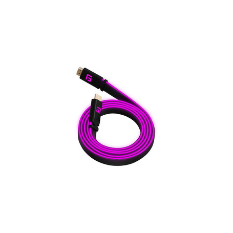 Floating Grip FG-HDMILED-300-PINK câble HDMI 3 m HDMI Type A (Standard) Noir