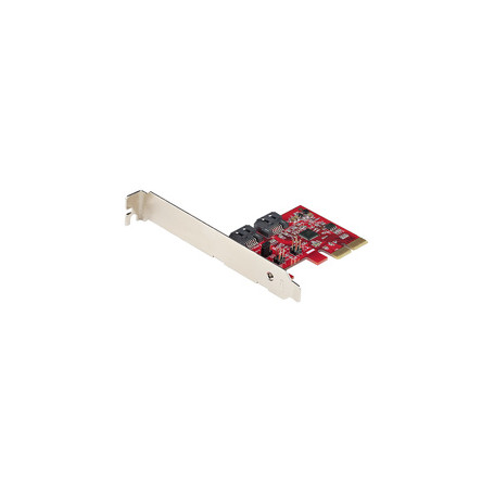 StarTech.com Carte PCI Express SATA 2 ports - Carte Contrôleur PCIe SATA - 6Gbps - ASM1166 SATA-Raid - Convertisseur PCI Express