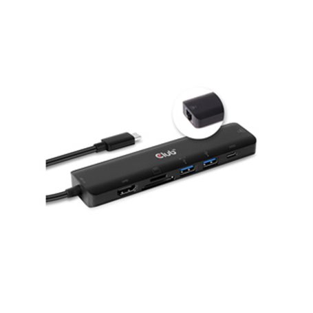 CLUB3D CSV-1592 station d'accueil USB 3.2 Gen 1 (3.1 Gen 1) Type-C Noir