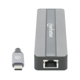 Manhattan 153928 station d'accueil Avec fil USB 3.2 Gen 1 (3.1 Gen 1) Type-C Noir