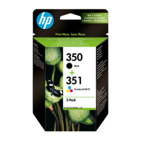 HP 350 (noir) / 351 (trois couleurs) pack de 2 cartouches d'encre authentiques