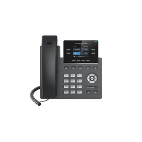 Grandstream Networks GRP2612W téléphone fixe Noir 2 lignes TFT Wifi