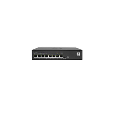 LevelOne GES-2208 commutateur réseau Géré L2 Gigabit Ethernet (10/100/1000) Noir