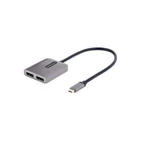 StarTech.com Hub USB-C MST à 2 ports - Adaptateur Multi-Moniteur USB Type-C vers 2x DisplayPort pour Ordinateur Portable - Dual-