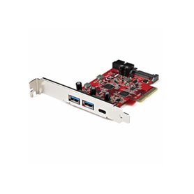StarTech.com Carte PCI Express USB 5 Ports - Carte PCIe USB 3.2 Gen 2 (10Gbps) avec 1x USB-C & 2x USB-A - 1x IDC 2 Ports (Extens
