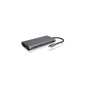 ICY BOX IB-DK4050-CPD Avec fil USB 3.2 Gen 1 (3.1 Gen 1) Type-C Anthracite