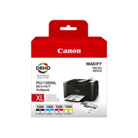 Canon Multipack de cartouches d'encre noire/cyan/magenta/jaune haut rendement PGI-1500XL