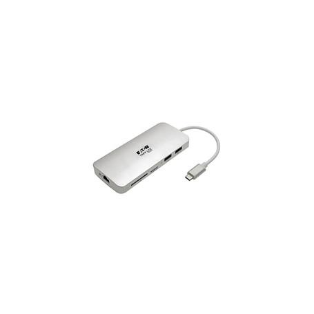 Tripp Lite U442-DOCK11-S station d'accueil USB 3.2 Gen 2 (3.1 Gen 2) Type-C Argent