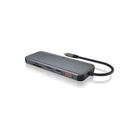 ICY BOX IB-DK4060-CPD Avec fil USB 3.2 Gen 1 (3.1 Gen 1) Type-C Noir