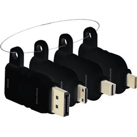 Vision TC-MULTIHDMI/BL changeur de genre de câble mDP/DP/mHDMI/USB-C HDMI Noir