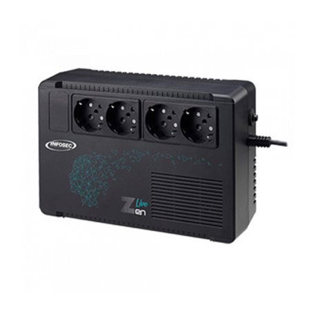 Infosec Zen Live 650 alimentation d'énergie non interruptible Interactivité de ligne 0