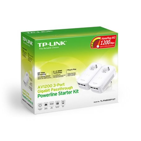 TP-Link TL-PA8030P KIT Adaptateur réseau CPL 1200 Mbit/s Ethernet/LAN Blanc 2 pièce(s)