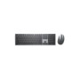 DELL KM7321W clavier Souris incluse Bureau RF sans fil + Bluetooth AZERTY Belge Gris